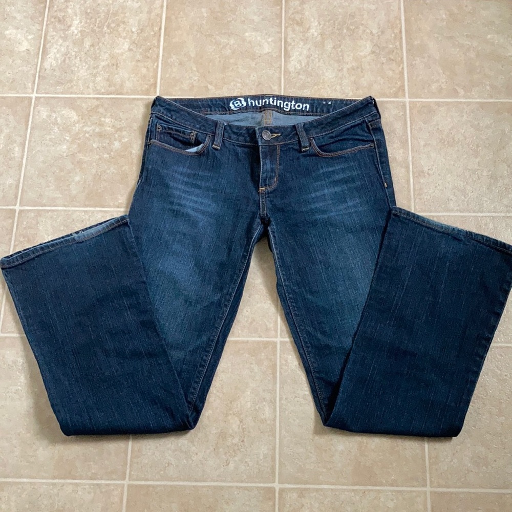 Huntington Juniors Flare Blue Jeans - Size 7 Reg - Picture 1 of 8